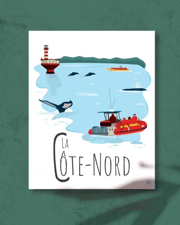 Mailys ORY - Graphiste | Illustration - Carte postale - La Côte-Nord