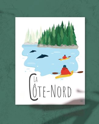 Mailys ORY - Graphiste | Illustration - Affiche 8 x 10 po - La Côte-Nord