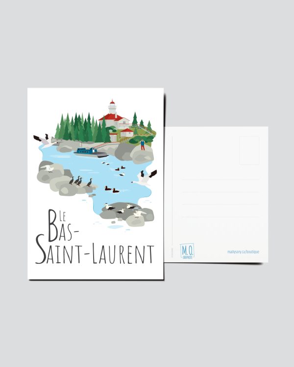 Mailys ORY - Graphiste | Carte postale - Le Bas-Saint-Laurent