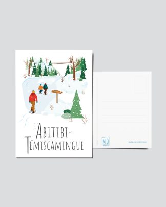 Mailys ORY - Graphiste | Illustration - Carte postale - L'Abitibi-Témiscamingue