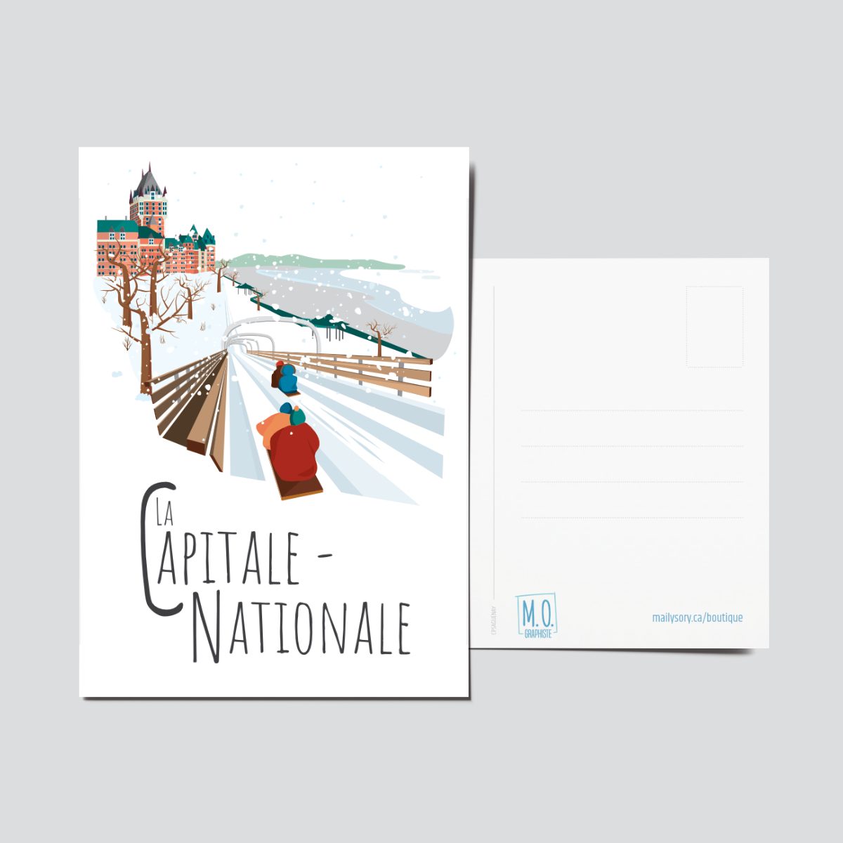 Mailys ORY - Graphiste | Illustration - Carte postale - La Capitale-Nationale