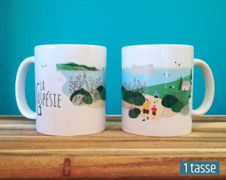 Mailys ORY - Graphiste | Illustration - Tasse en céramique - La Gaspésie