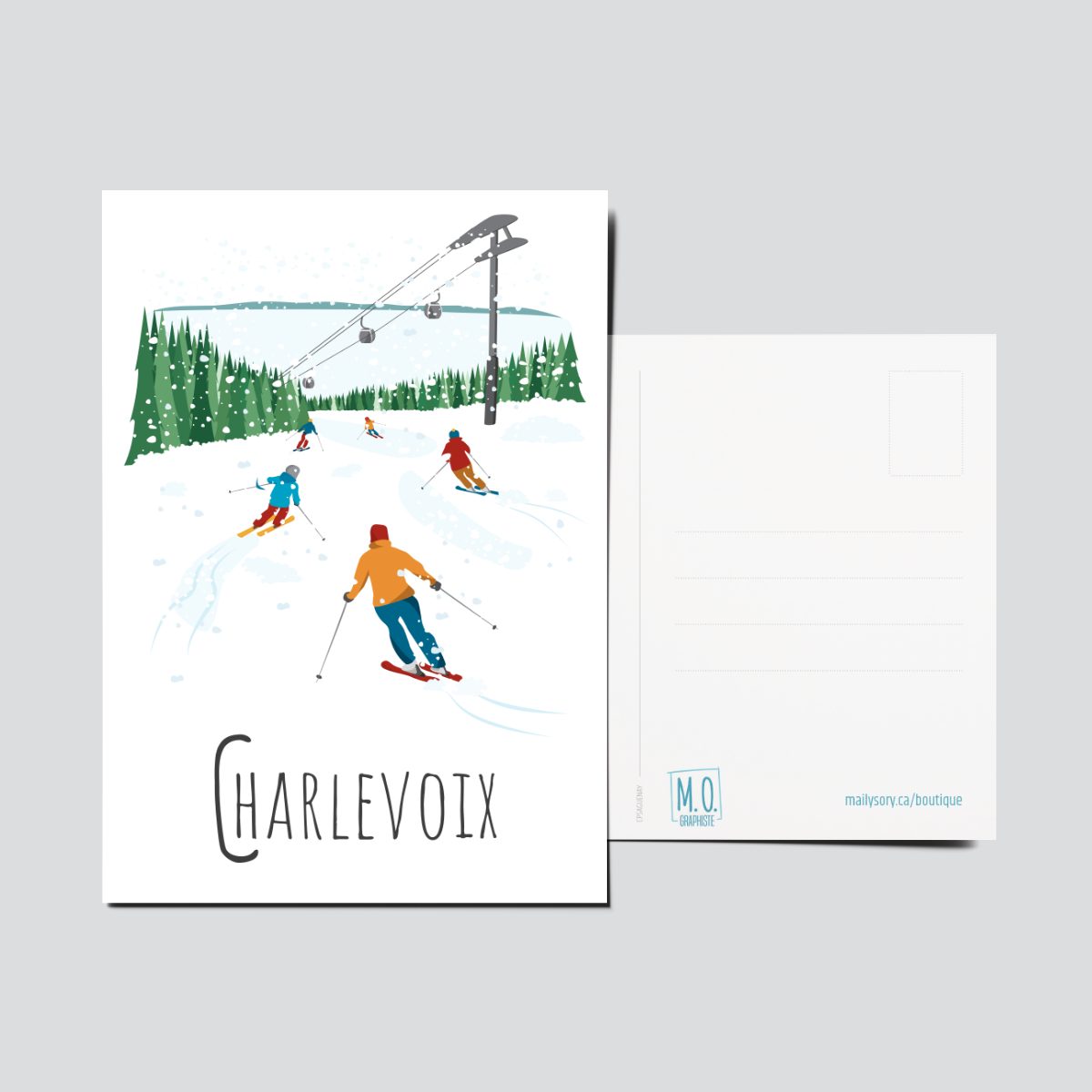 Mailys ORY - Graphiste | Illustration - Carte postale- Charlevoix