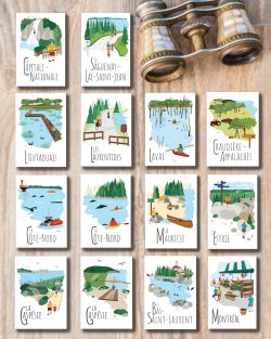 Mailys ORY - Graphiste | Illustration - Cartes postale Le Québec