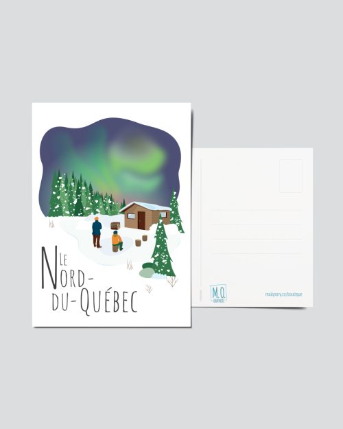 Mailys ORY - Graphiste | Illustration - Carte postale- Le Nord-du-Québec
