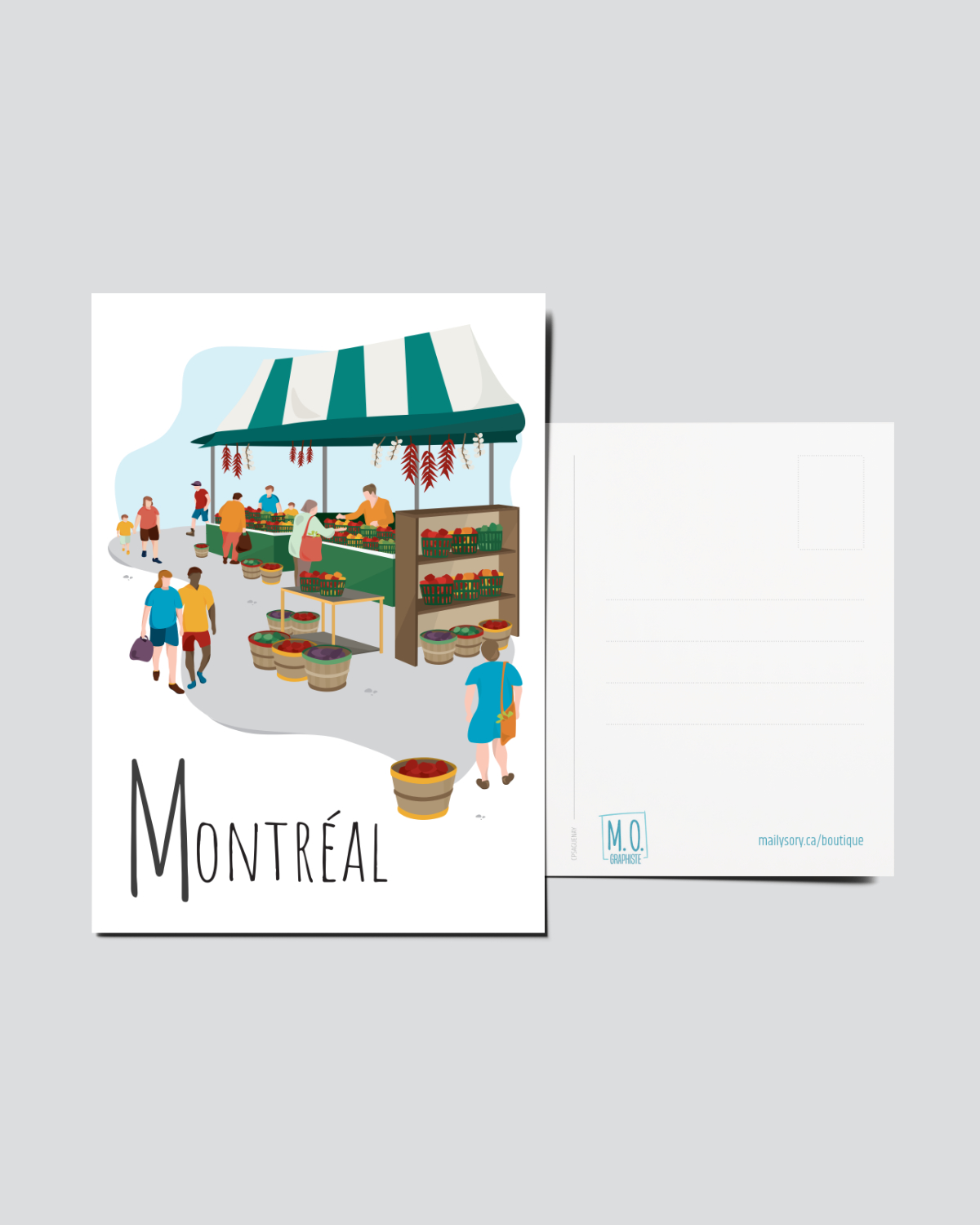 Mailys ORY - Graphiste | Illustration - Carte postale- Montréal