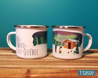 Mailys ORY - Graphiste | Illustration - Tasse en émail - Le Nord-du-Québec