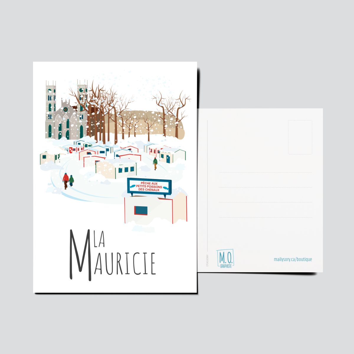 Mailys ORY - Graphiste | Illustration - Carte postale- La Mauricie