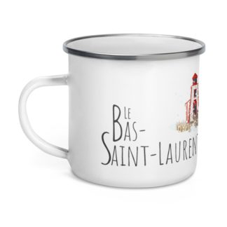 Mailys ORY - Graphiste | Illustration - Tasse en émail- Le Bas-Saint-Laurent