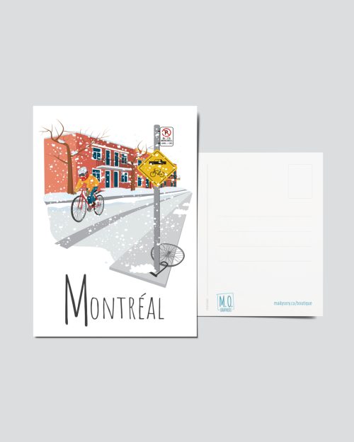 Mailys ORY - Graphiste | Illustration - Carte postale - Montréal