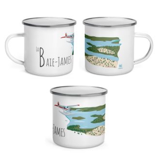 Mailys ORY - Graphiste | Illustration - Tasse en émail - La Baie-James
