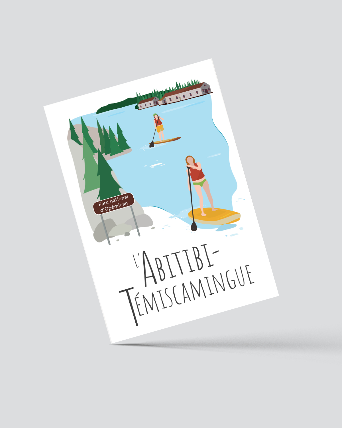 Mailys ORY - Graphiste | Illustration - Carte postale - L'Abitibi-Témiscamingue