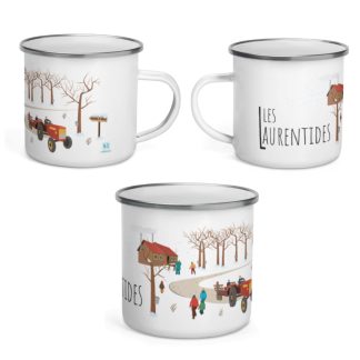 Mailys ORY - Graphiste | Illustration - Tasse en émail - Les Laurentides